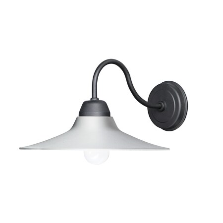Maxim Lighting Dockside 1-Light 13.75" Wide White / Black Outdoor Wall Sconce 10114WTBK